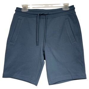 NWT Express 7” Comfort Waist Shorts Joggers Athletic Bermuda Blue XS Texture